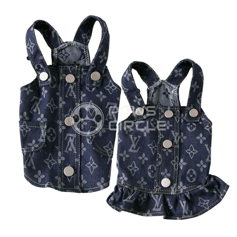 Louis Pup Denim Overall, Paws Circle