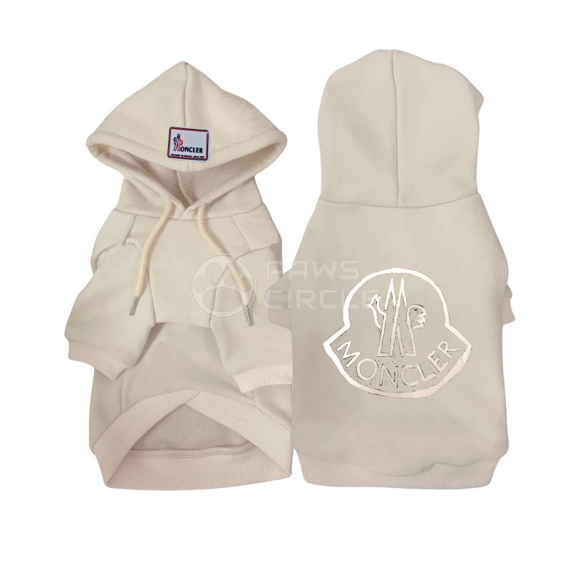 moncler logo hoodie for dogs