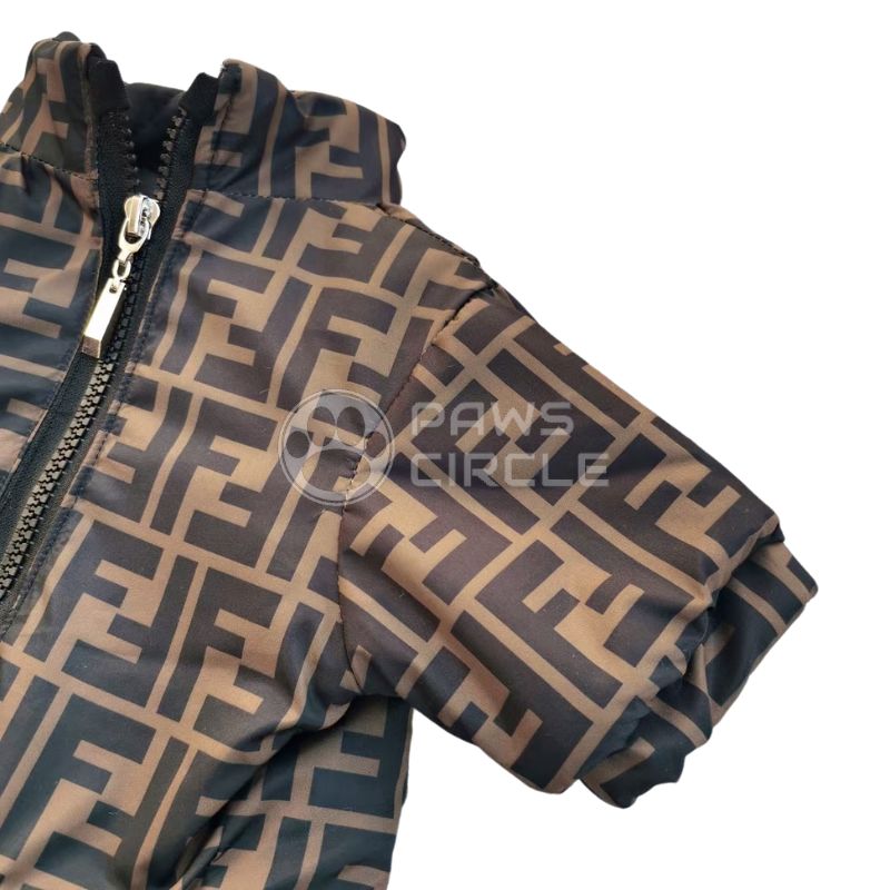 fendi monogram dog coat