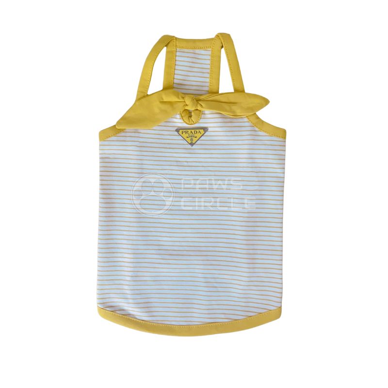 prada stripe tank dress for dogs