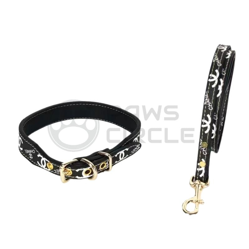 chanel dog collar