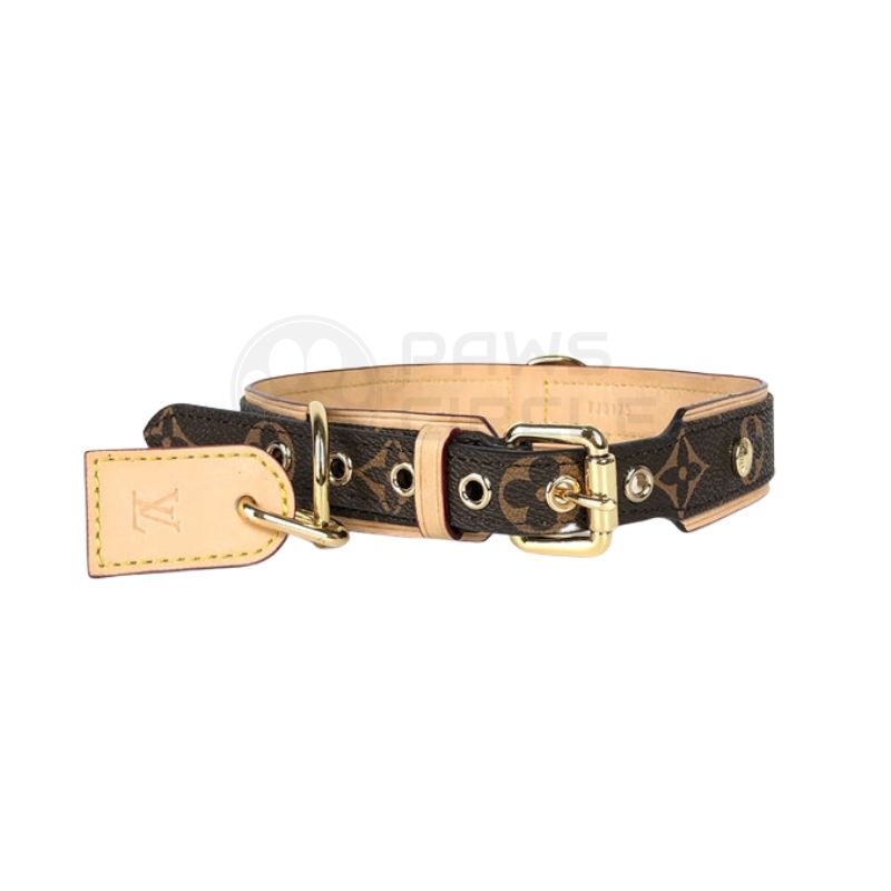 Louis Vuitton Monogram Baxter Dog Collar and Leash