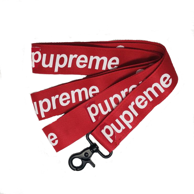 supreme dog leash in red