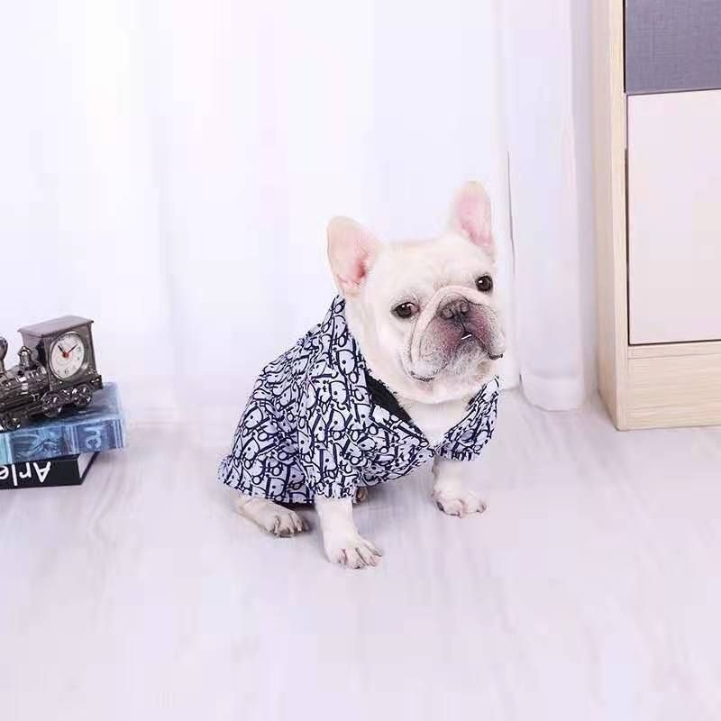 Waterproof dog raincoat in Christian Dior monogram print