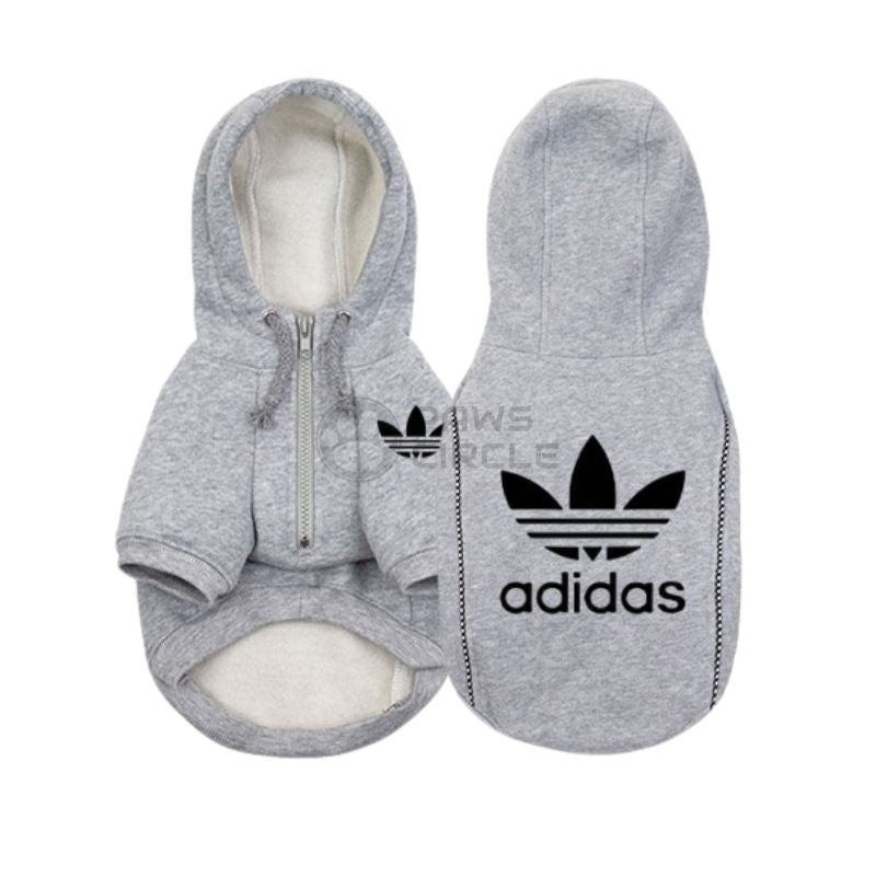 adidas half zip dog hoodie