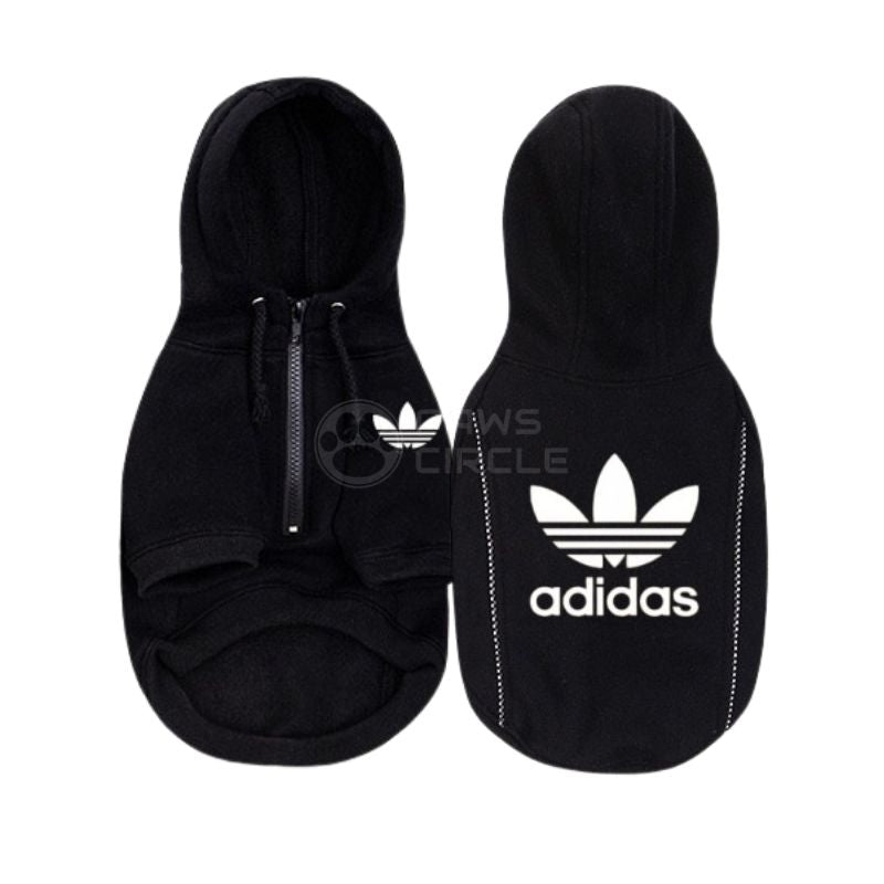 adidas half zip dog hoodie