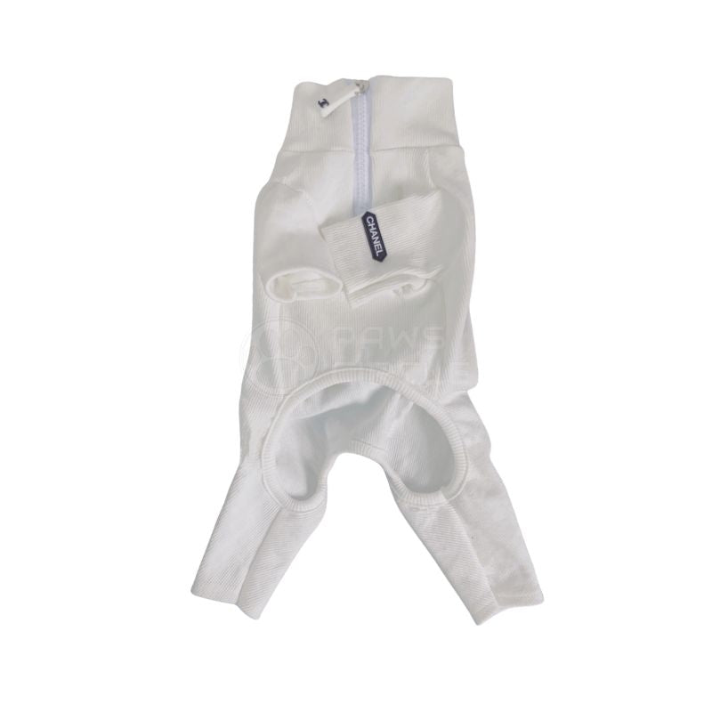 Chanel four legged dog sweatsuit