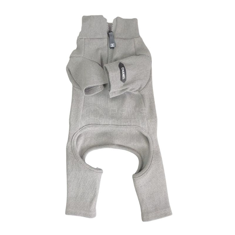 Chanel four legged dog sweatsuit