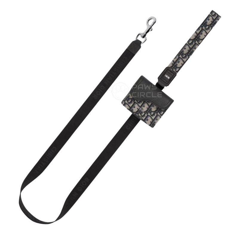 christian dior dog pouch and leash
