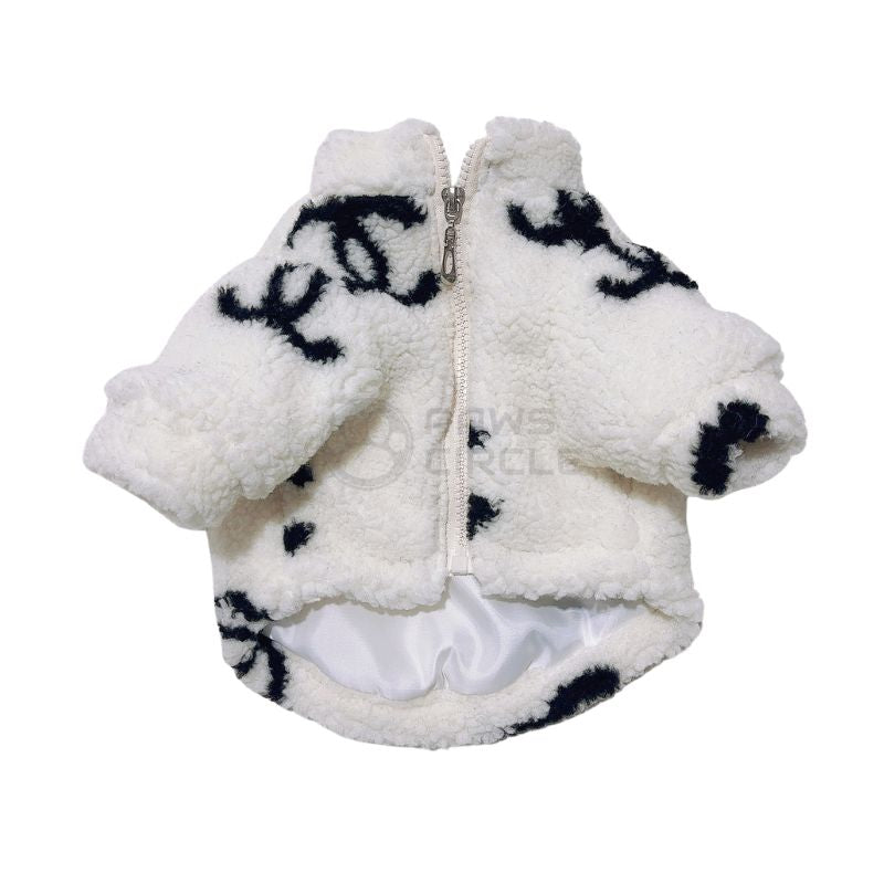 chanel fur boa jacket for dogs