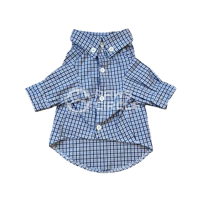 checked oxford shirt for dogs