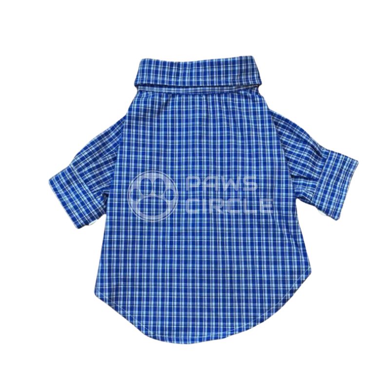 checked oxford shirt for dogs