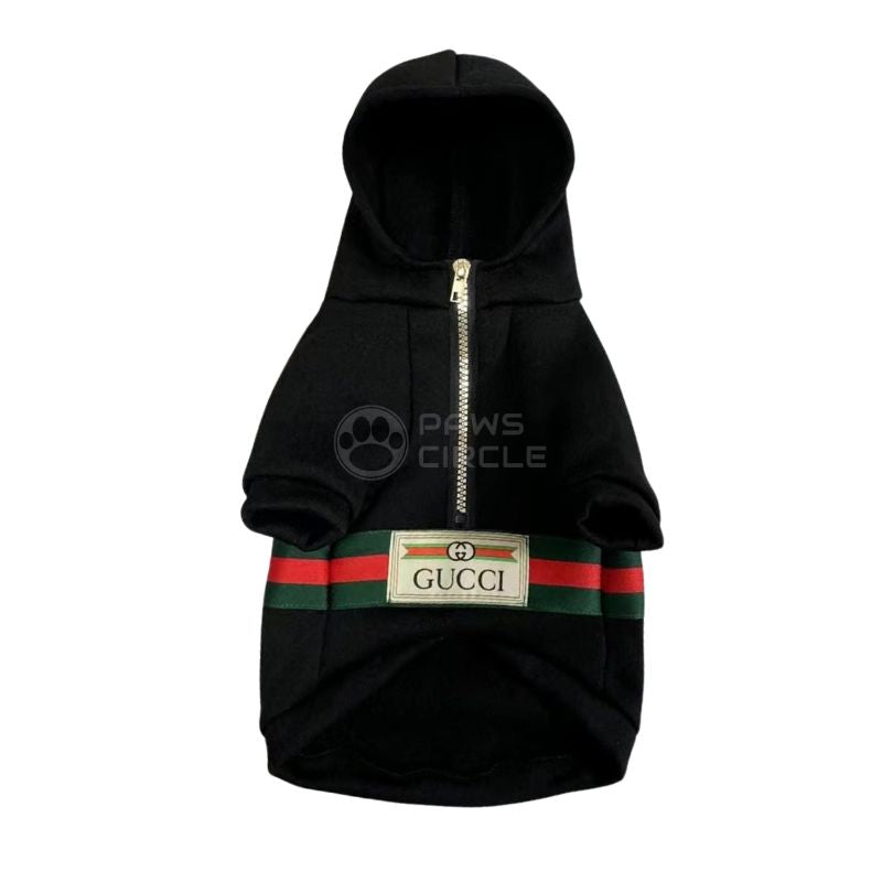 Gucci half zip hoodie for dogs