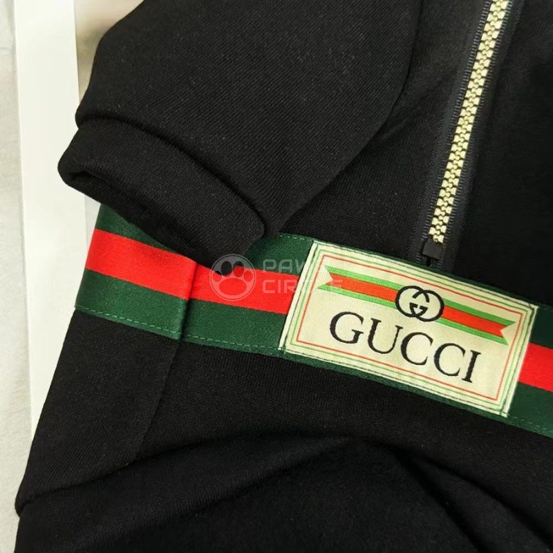 Gucci half zip hoodie for dogs