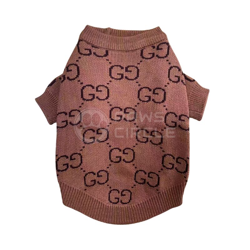 Goochi Monogram Brown Sweater
