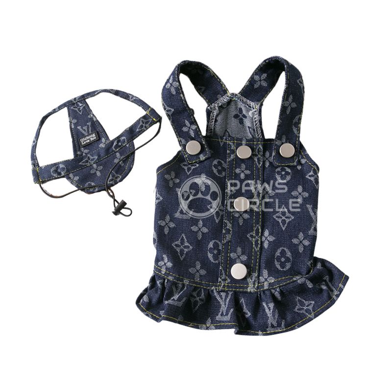 Louis Pup Denim Overall, Paws Circle
