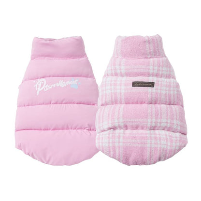 PINK PLAID REVERSIBLE VEST FOR DOGS