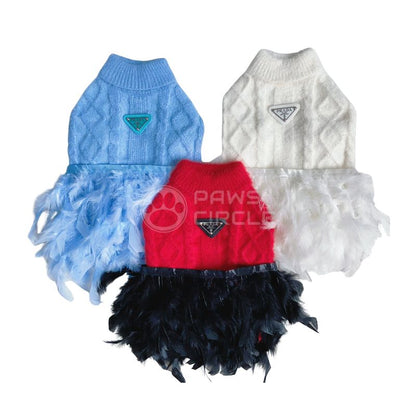 Prada knit dress for dog