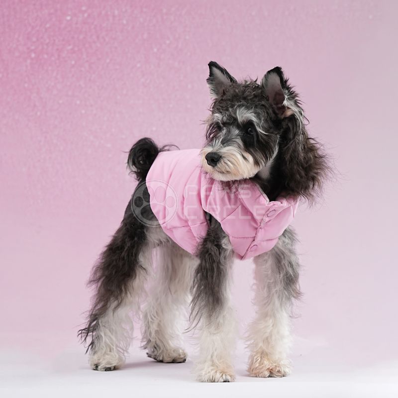 PINK PLAID REVERSIBLE VEST FOR DOGS