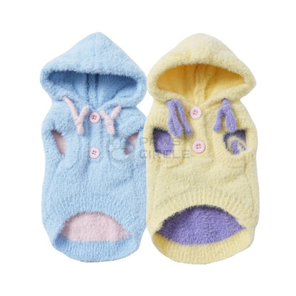 pastel fluffy hoodies for dogs