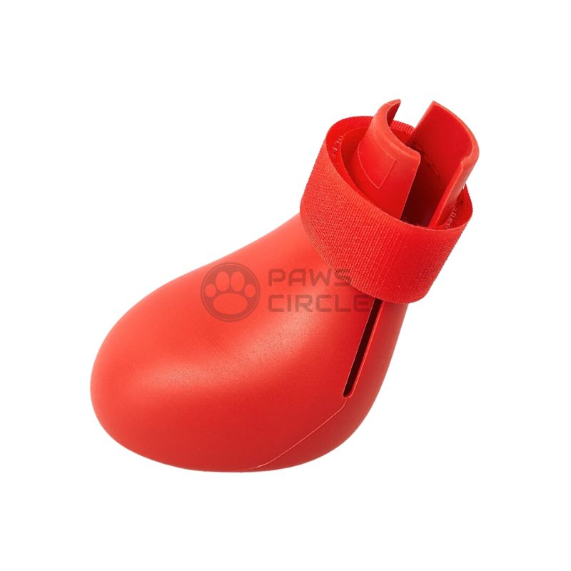 red rubber boots for dog