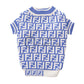 Fendi Monogram Sweater for dog in blue