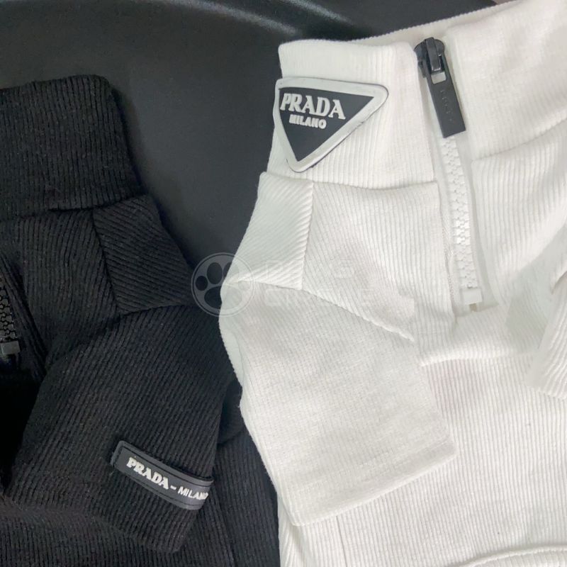 prada half zip four legged dog sweatsuit