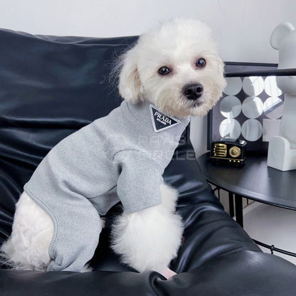 prada half zip four legged dog sweatsuit