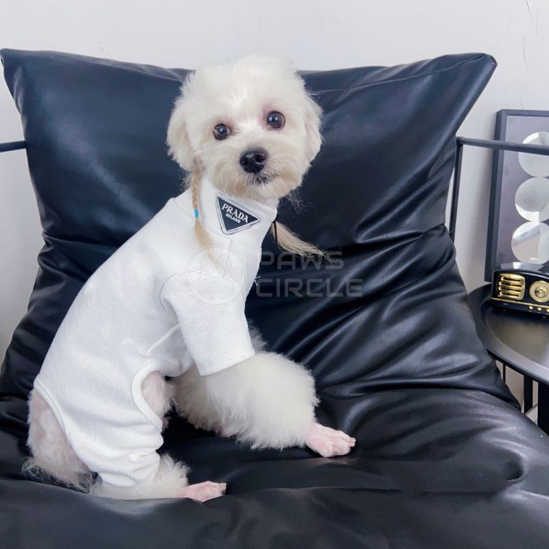 prada half zip four legged dog sweatsuit