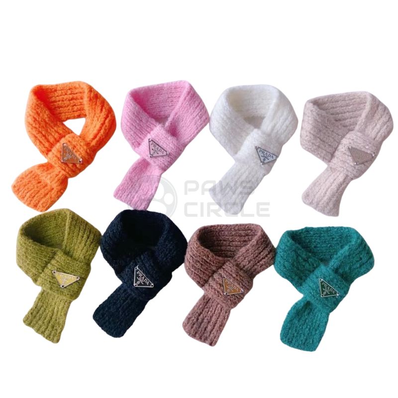 Prada knit scarf for dog