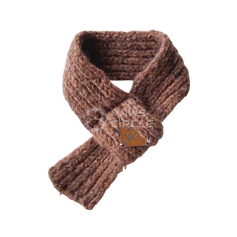 Prada knit scarf for dog