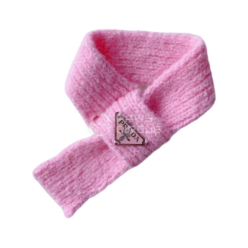 Prada knit scarf for dog