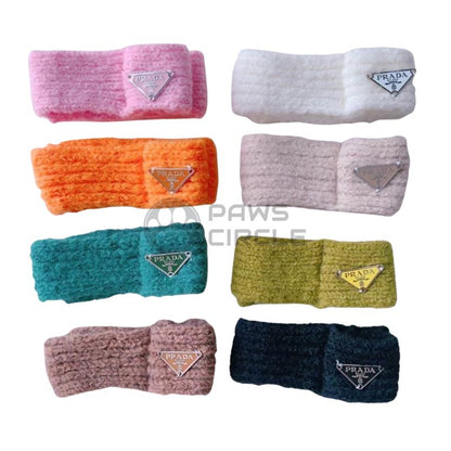 Prada knit scarf for dog