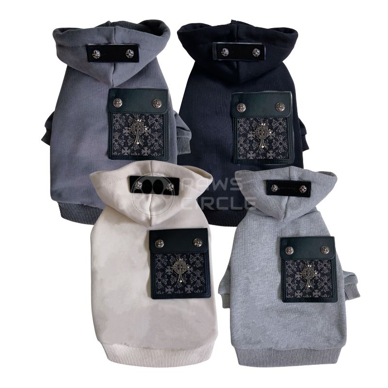 Chrome Hearts dog hoodie 
