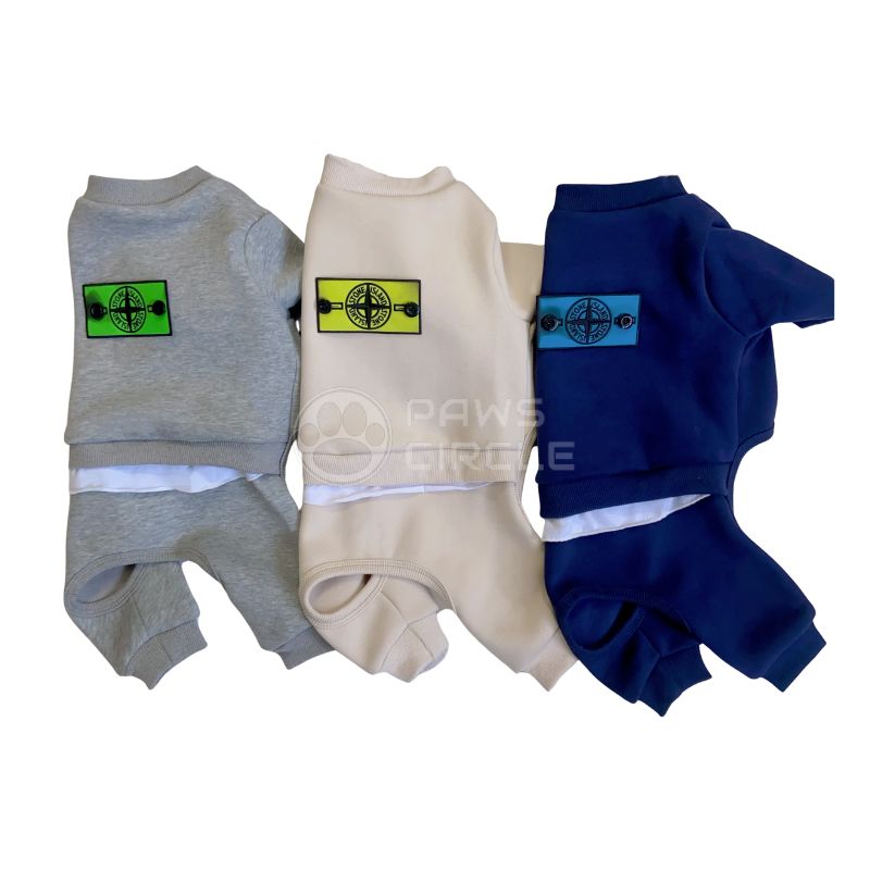 stone island four legged dog sweatsuit
