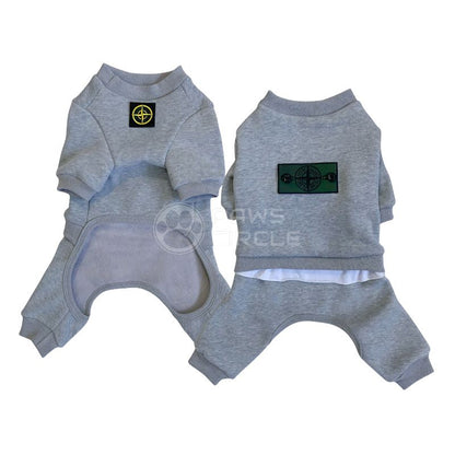 stone island four legged dog sweatsuit