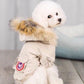 Beige colour Canada Goose winter dog coat