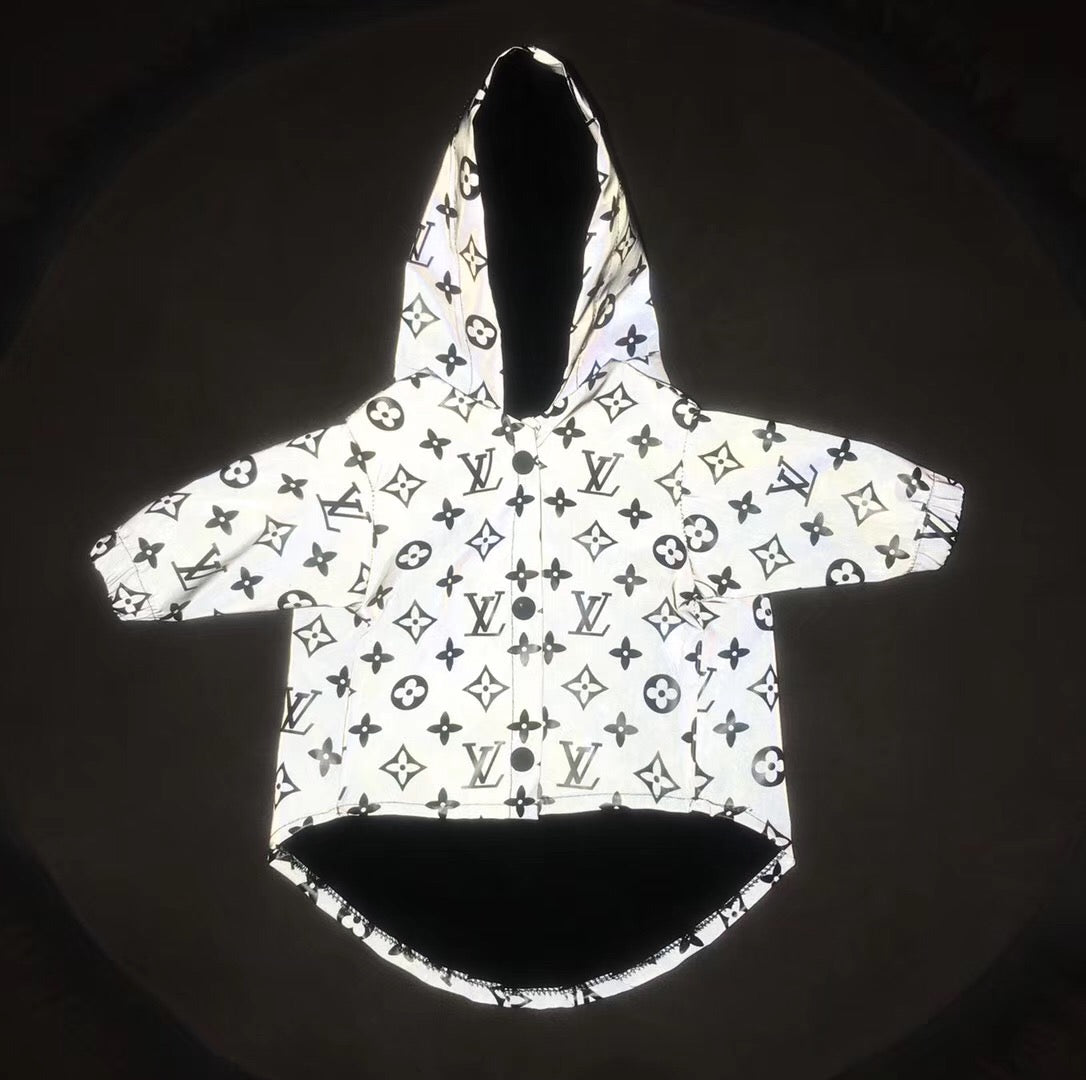 Louis Pup Reversible Monogram Jacket, Paws Circle