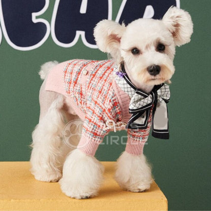 chanel tweed cardigan for dog