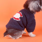 designer dog sweater in navy colour