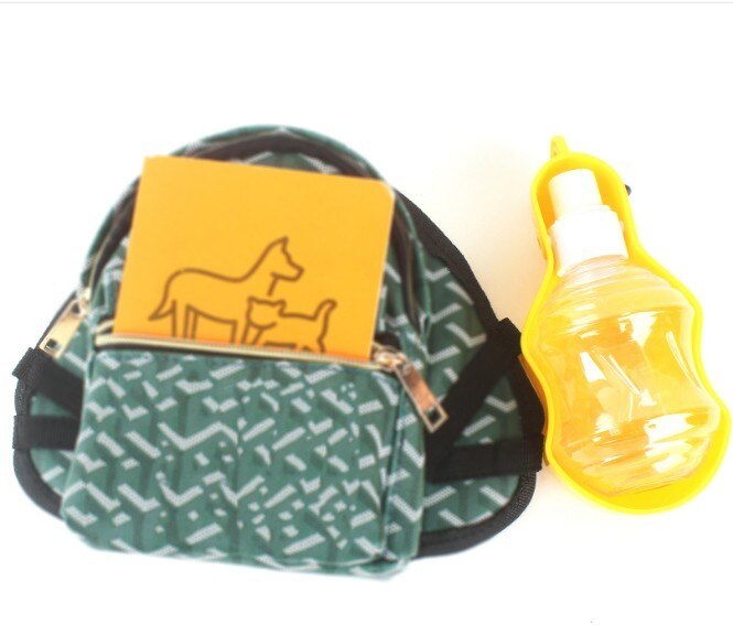 Louis Pup Monogram Bag & Leash, Paws Circle
