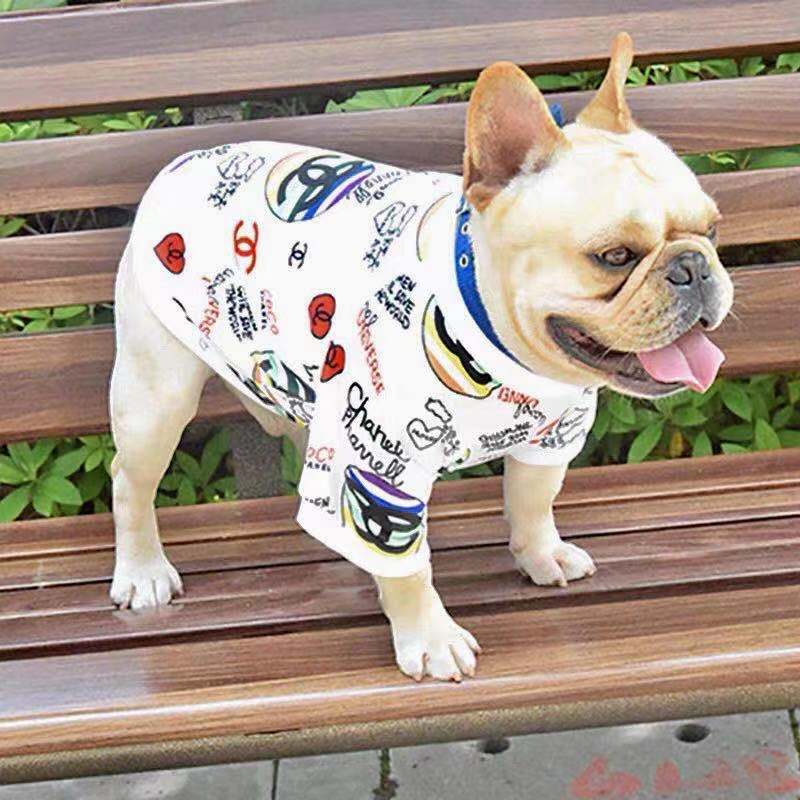 Designer brand dog sweater in white colour