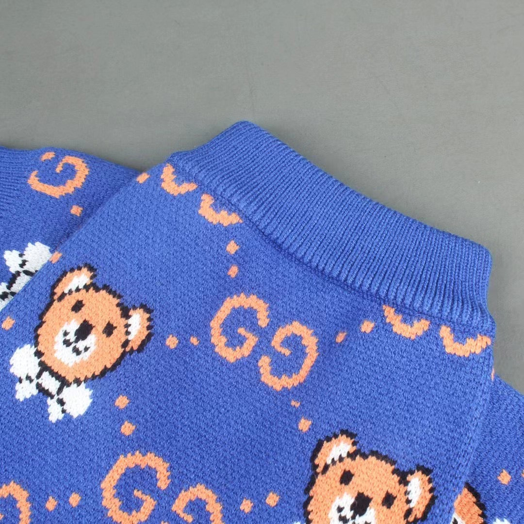 Gucci wool sweater clearance with teddy bear