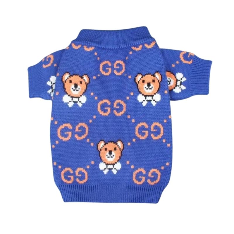 Pawcci GG Star Blue Dog Sweater