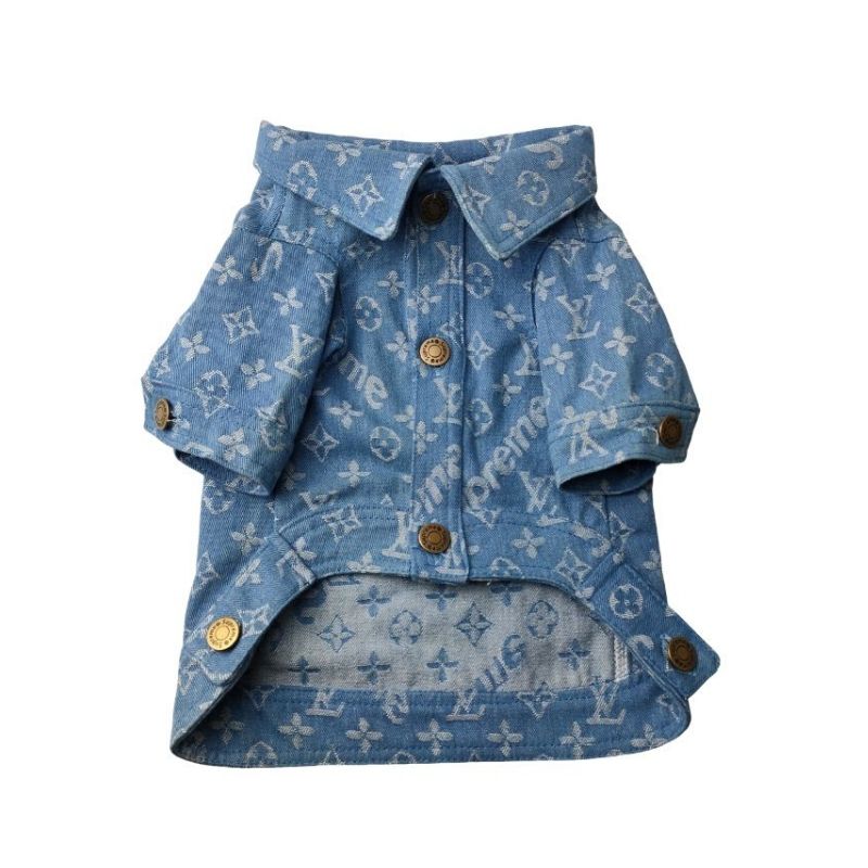 Louis Vuitton LV supreme denim jackets coat womens clothes outwear