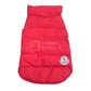 moncler red puffy jacket for dog