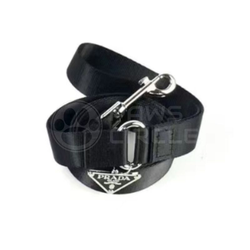 Re Nylon Dog Collar in Black - Prada