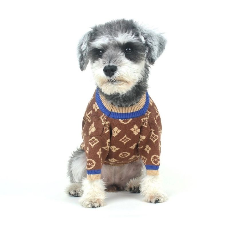 Louis Pup Monogram Sweater