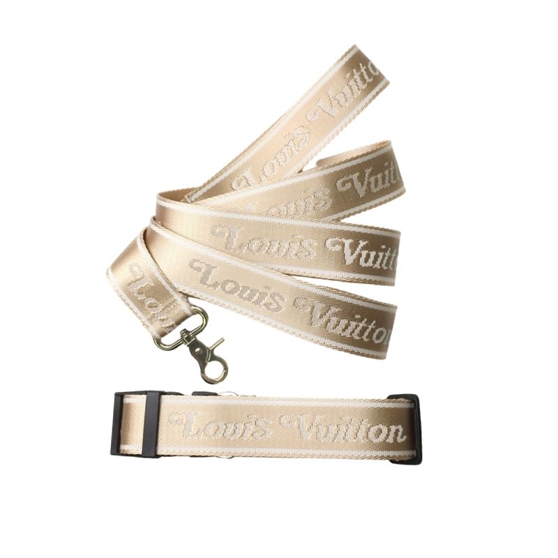 LV Humanmade dog collar and leash set