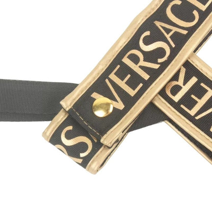 Versace dog harness in gold